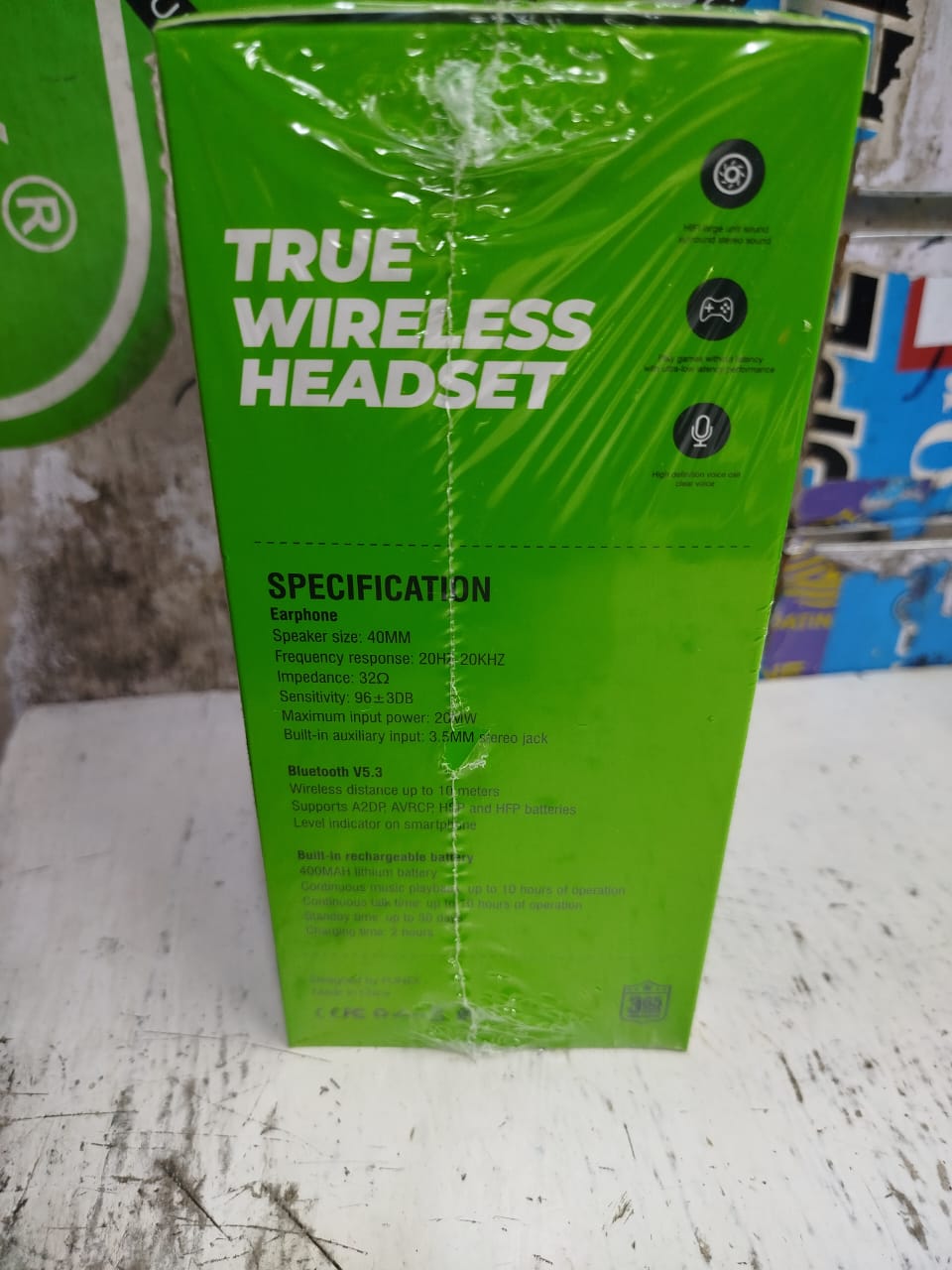 Punex True Wireless Headphones, specifically the V5.3 Wireless Vision model. 
These headphones are characterized by:
True Wireless Technology: Offering a cable-free audio experience. 
Bluetooth V5.3: