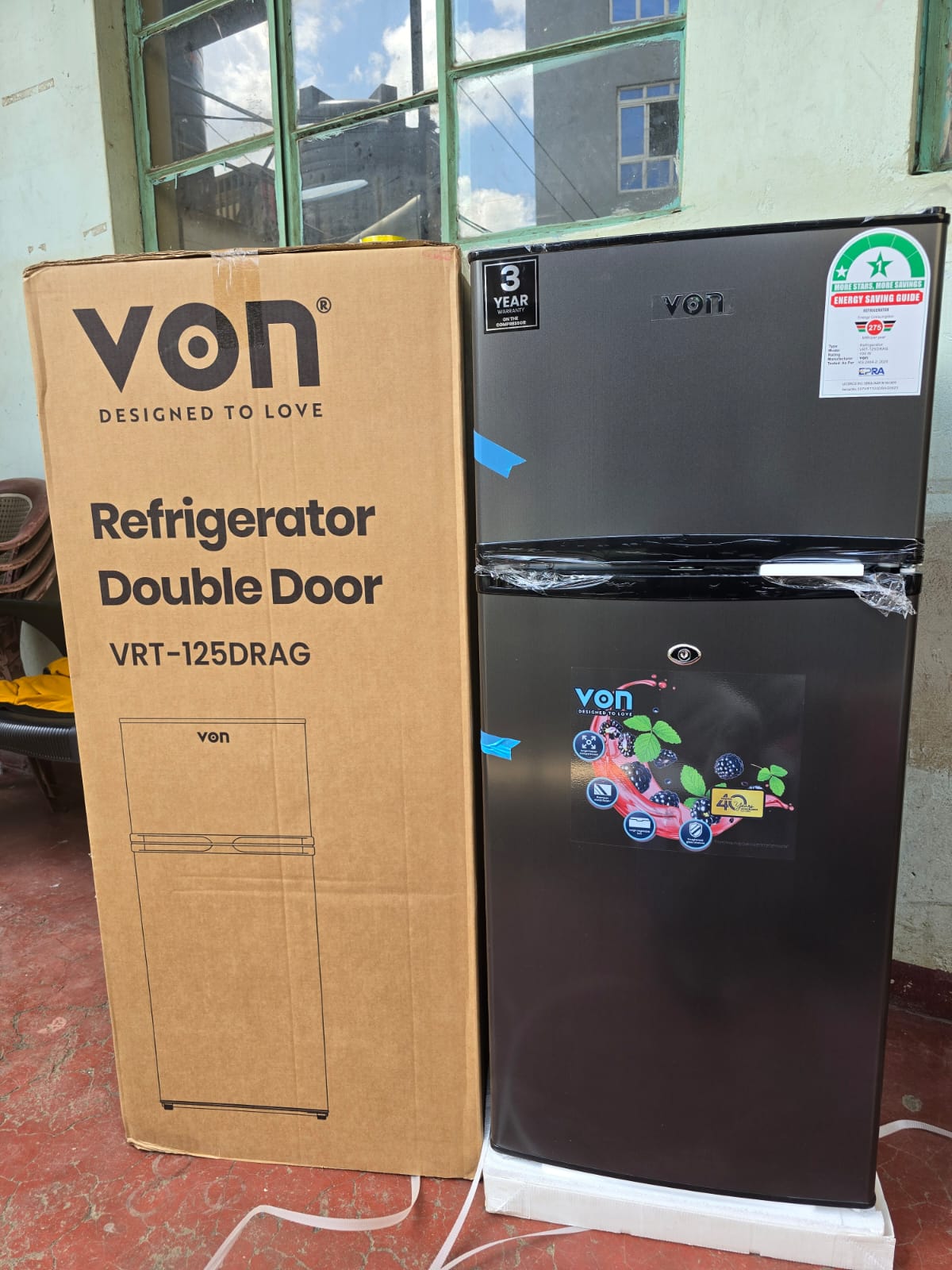 Von Double Door Fridge – 125 Litres, Direct Cool 🧊
Keep your food fresh and drinks chilled with the Von 125L Double Door Fridge, designed for efficiency, convenience, and modern kitchen style 🏡
✅ 12