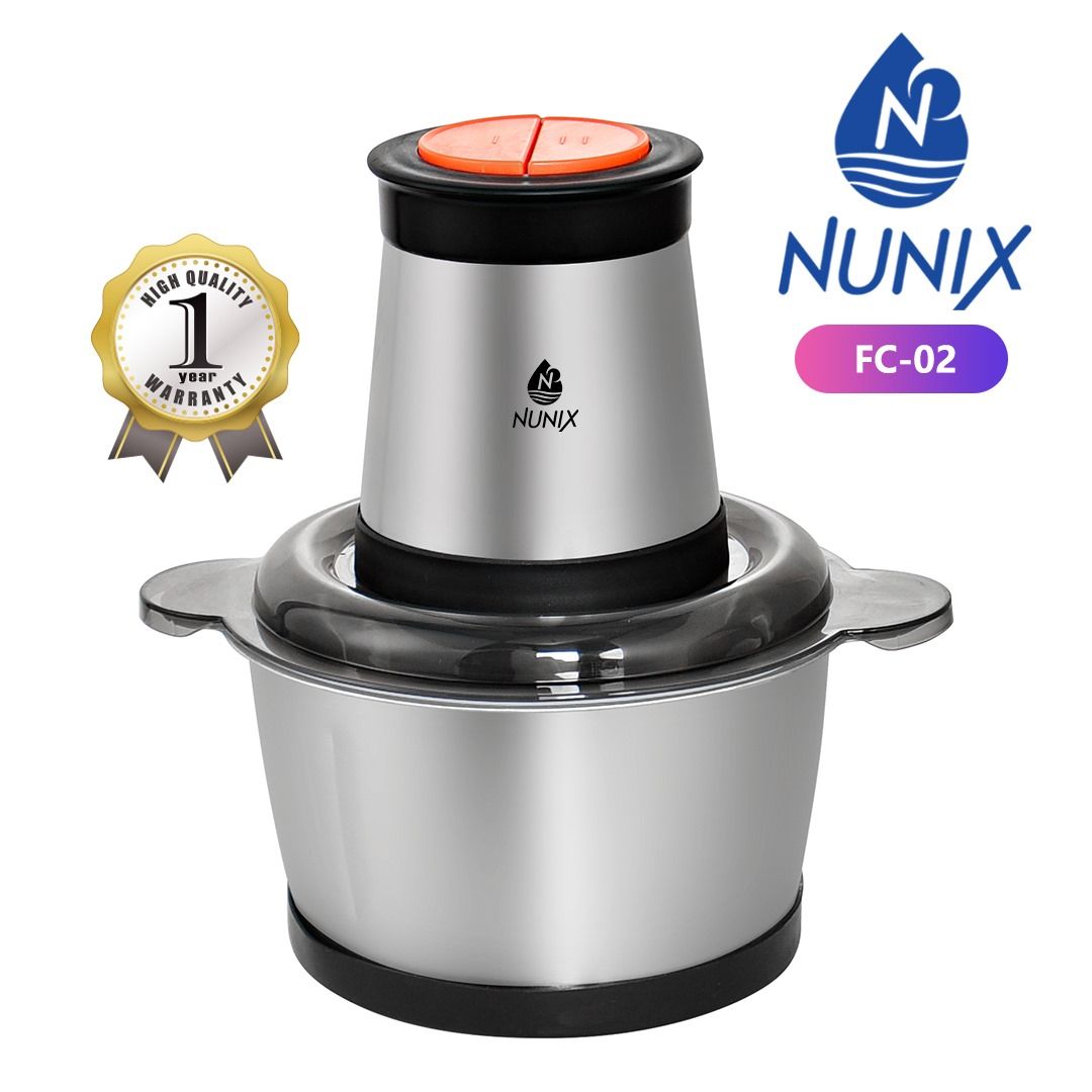 Nunix 2.0 Litres Food Chopper — Chop Faster, Cook Smarter
Make meal prep effortless with the Nunix 2.0 Litres Food Chopper — powerful, roomy, and built for everyday kitchen tasks. Whether you’re dicin