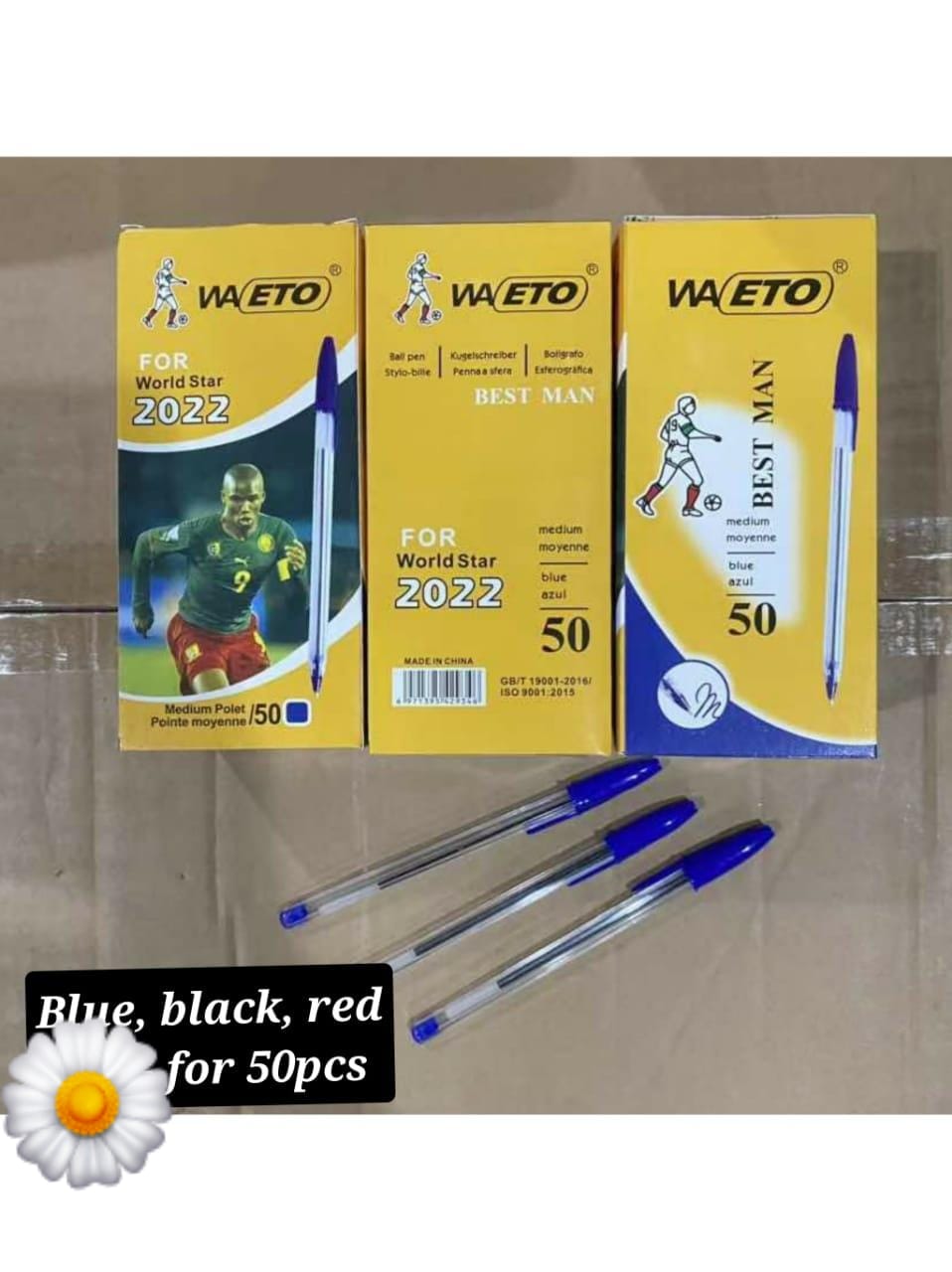 😜😜 NEW REDEFINED ARRIVAL 🥰 🥰Big Crystal BIC Cristal Ballpoint Pens Medium Point 50pcs- Red, Blue, Black. Quality ink, quick drying and smooth writing
  Tungsten carbide ball, perfect sphere