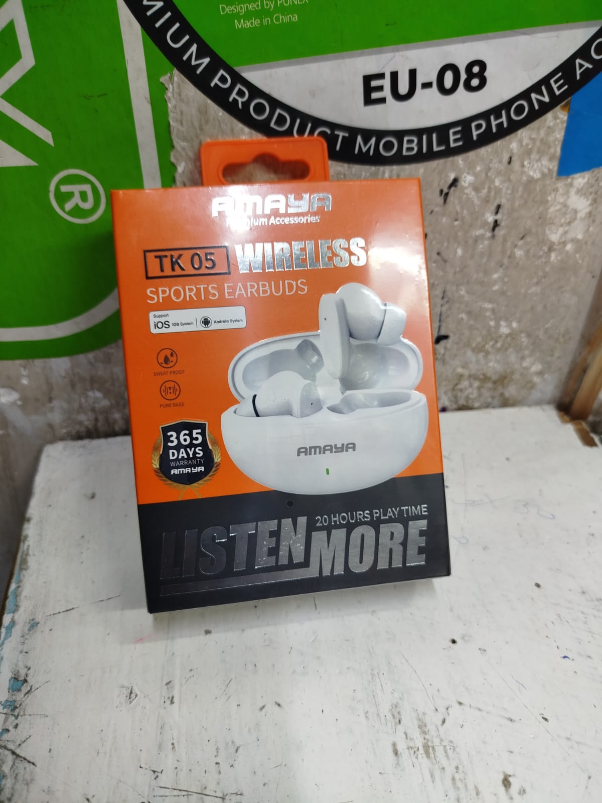 😇😇 NEW CRISPY FESTIVE DEALS 🎉🎉Amaya Bluetooth Wireless Sports Earbuds With Noise Cancelation TK05 20 hrs playtime .Long Battery Life: Enjoy up to 20 hours of playtime on a single charge,