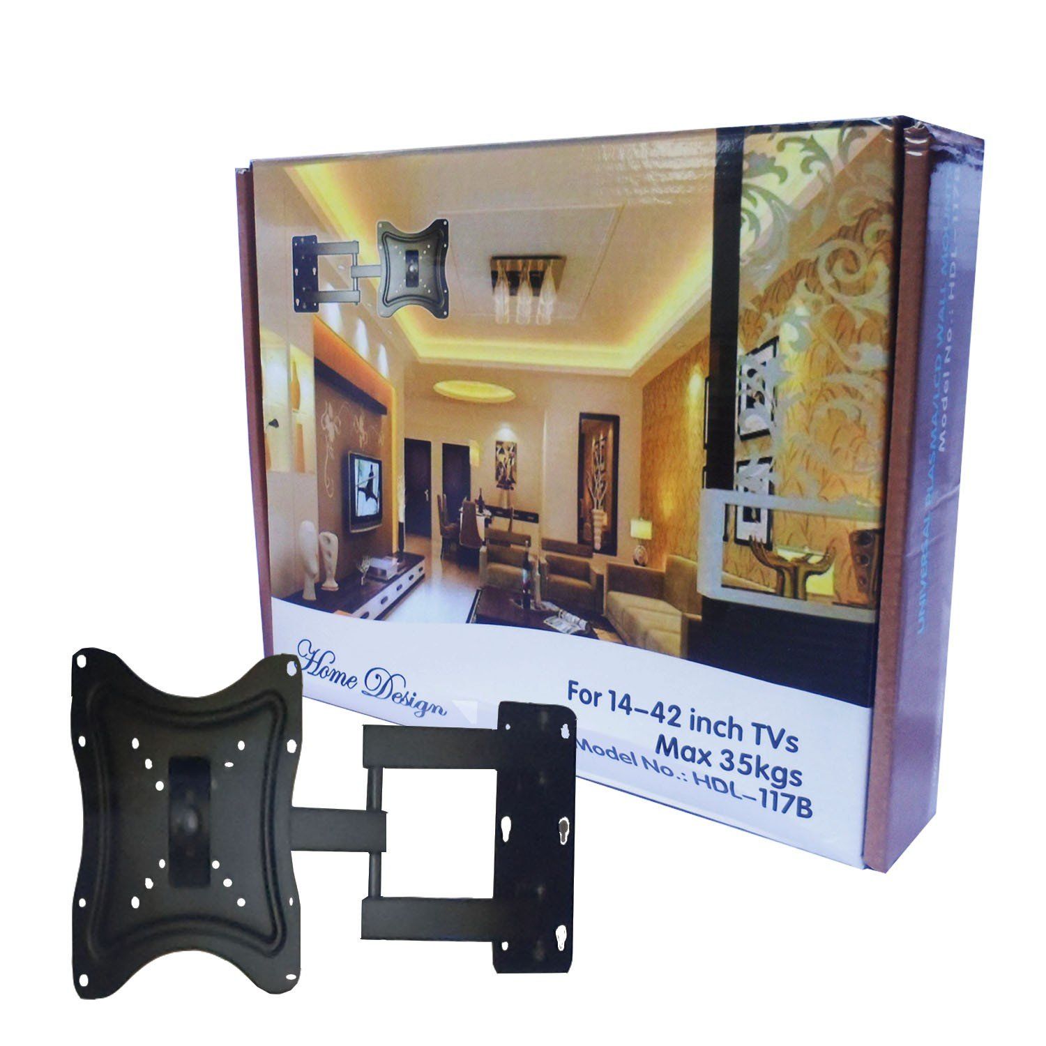 Home Design Full Motion Swivel 360 Degree TV MOUNT - 14 inch, 24 inch, 32 inch, 43 inch, 40 inch, 50 inch and 55 inch TILT ROTATING WALL MOUNT BRACKET