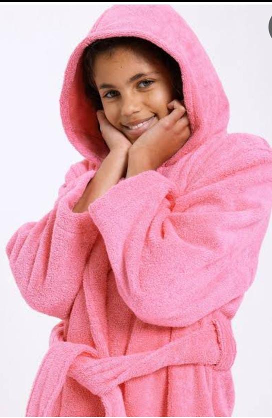 Kids Bath robes

Sizes 2 - 12 years

Description
This is what every little boy or girl  needs to feel comfortable, warm, and positive about bath time. Made of high quality polyester microfleece. Feels
