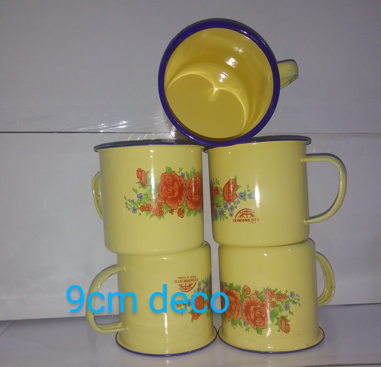Enamel Mug Cups - 6 PcsMULTI-USE: These enamel mugs can be served as coffee cups, tea cup, milk cup, iced beer mug, beverages cups, drink water mug, soup mug, Pe