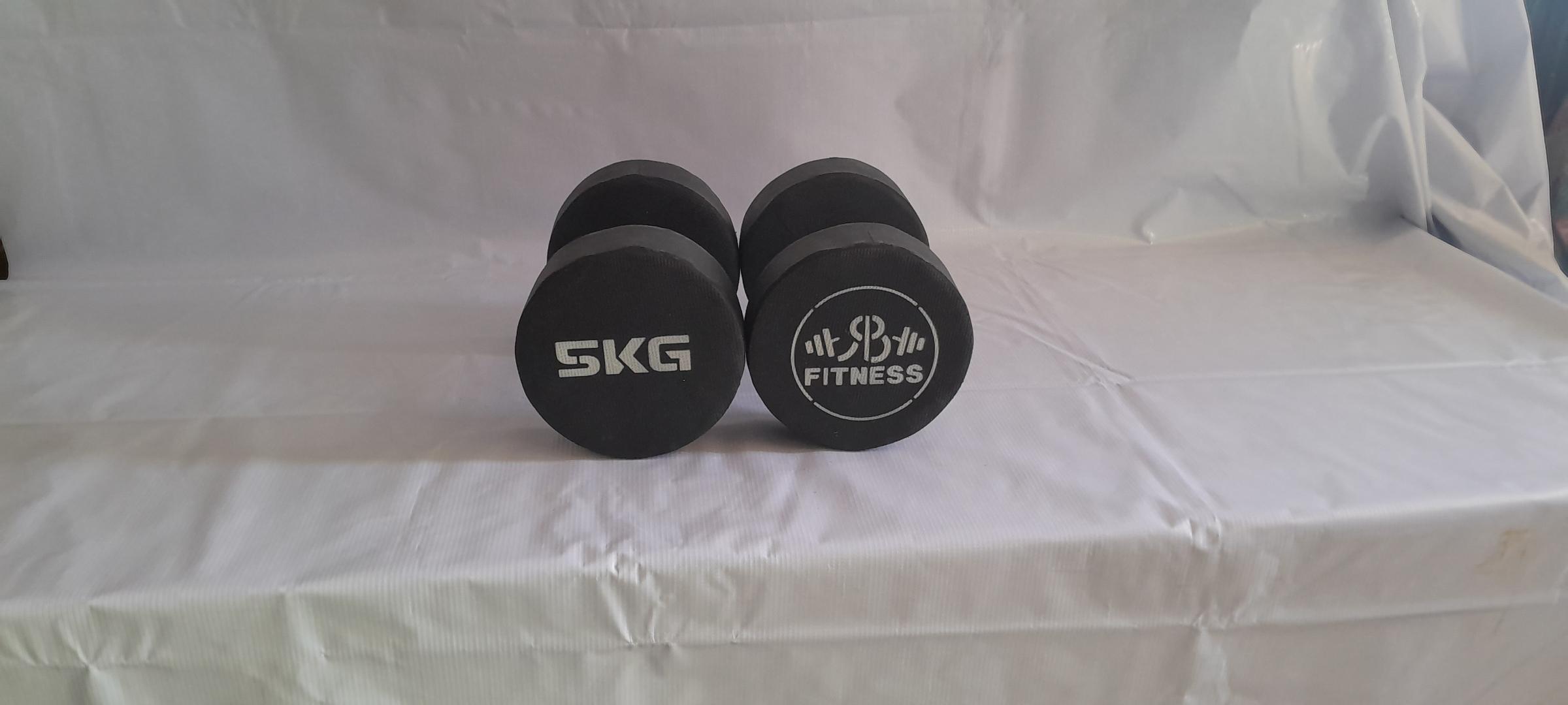 5kg rubber coated dumbbells