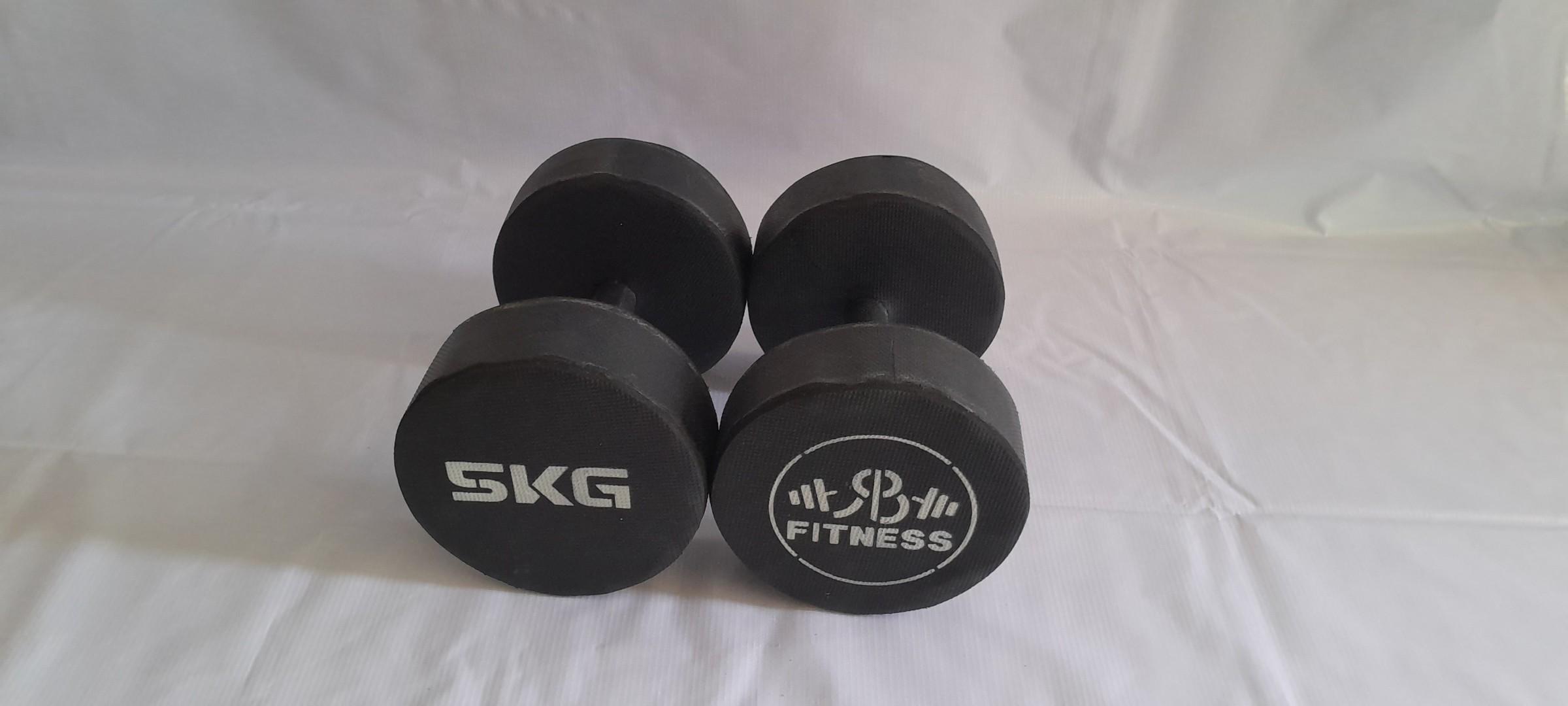 5kg dumbbells ( 2 piece rubber coated)