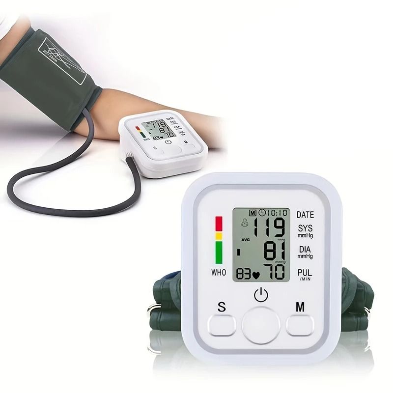Blood Pressure Monitors English Usb Blood Pressure Meter Backlight Blood Pressure Meter Blood Pressure Meter Blood Pressure Monitor Portable Digital Blood Pressure Monitor Arm Blood Pressure Monitor