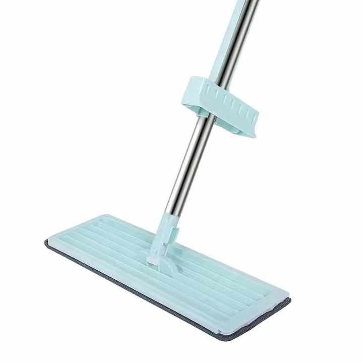 Self-squeezing Flat Mop Self Cleaning Flat Mop with Washable Pads Easy Squeeze Wet and Dry Mop 360 cleaning lightweight eco-friendly mop with two microfiber cloths