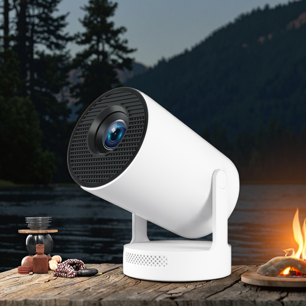 HY300 Ultra Mini Portable Android Projector Ultra-Compact Wireless Android Projector HD Smart Mini Projector with WiFi Bluetooth