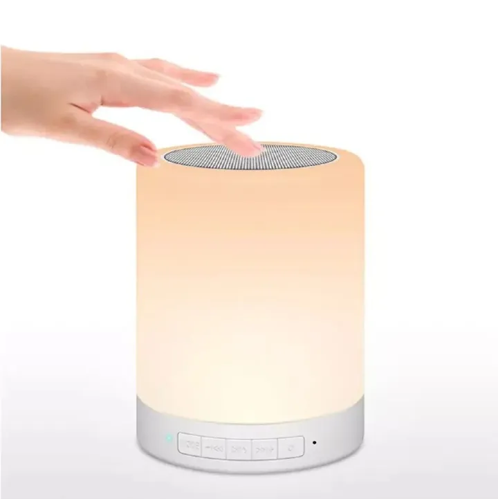 Colorful LED Wireless Bluetooth Speaker CL671 Portable LED Light Music Mini BT Speaker Rechargeable Desk Lamp Touch Control Night Light Bedside Lamp