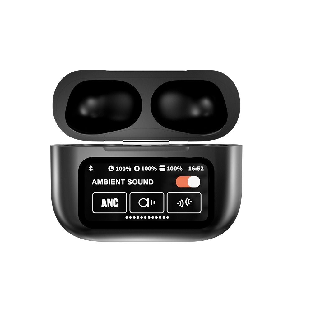 Wireless Earbuds Bluetooth 5.4 Earphones Touch Control LED Case for all Smartphones Cheap A9 Pro Wireless Earpods Quality Bass Active Noise Cancelling Earbuds and Unique Stylish LED Case