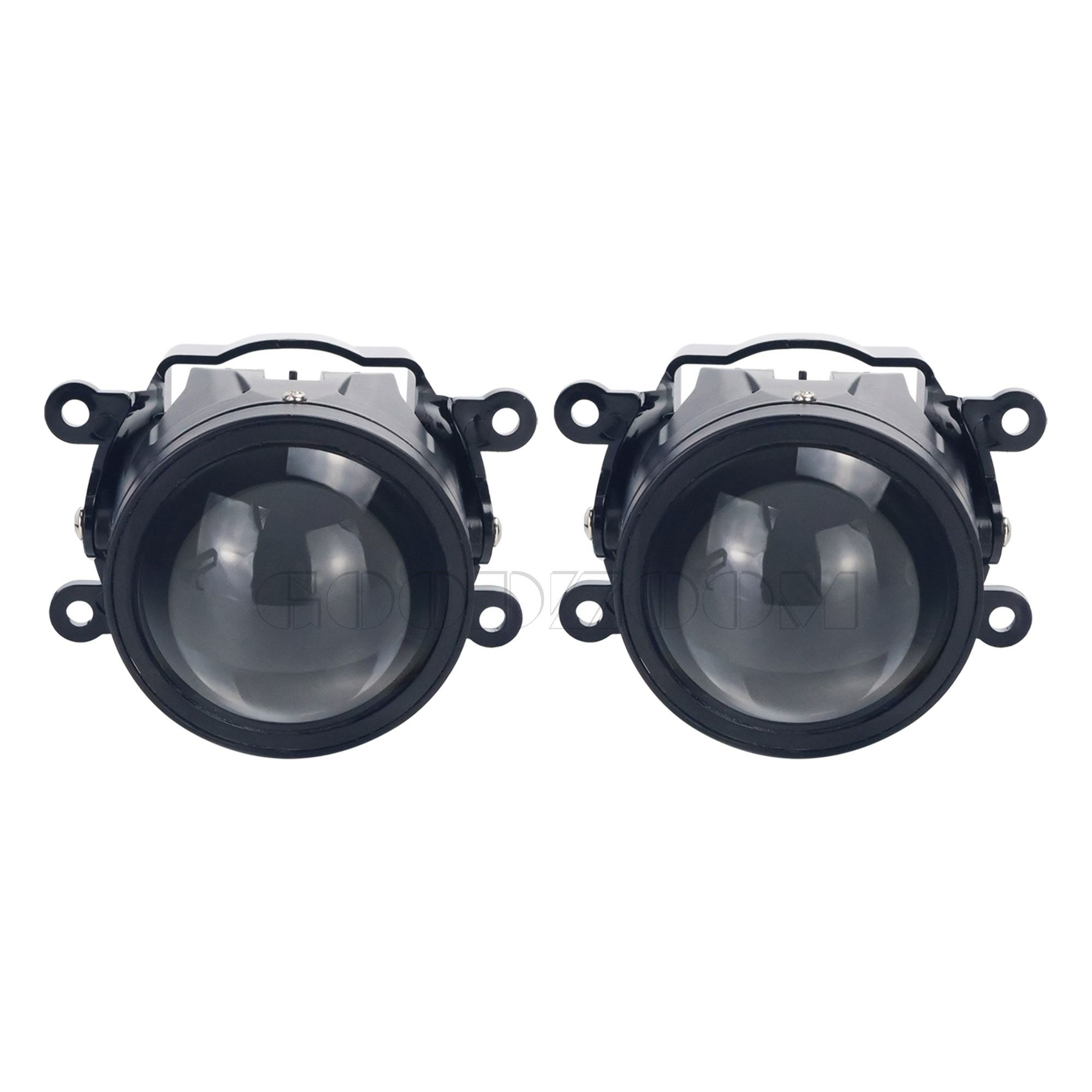 High Power Bi-LED Projector Fog Lights Tricolor Fog Light Projector 3 Inch Car LED Fog Lights Fog Light Projector Lens Foglamp for Car Foglight 100W