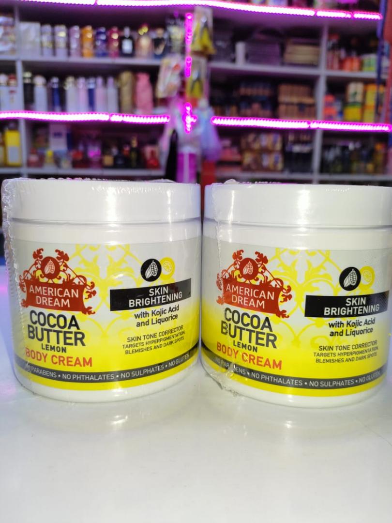 American Dream Cocoa Butter Lemon Brightening Cream Infused With Lemon Oil & Vitamin E 500ml