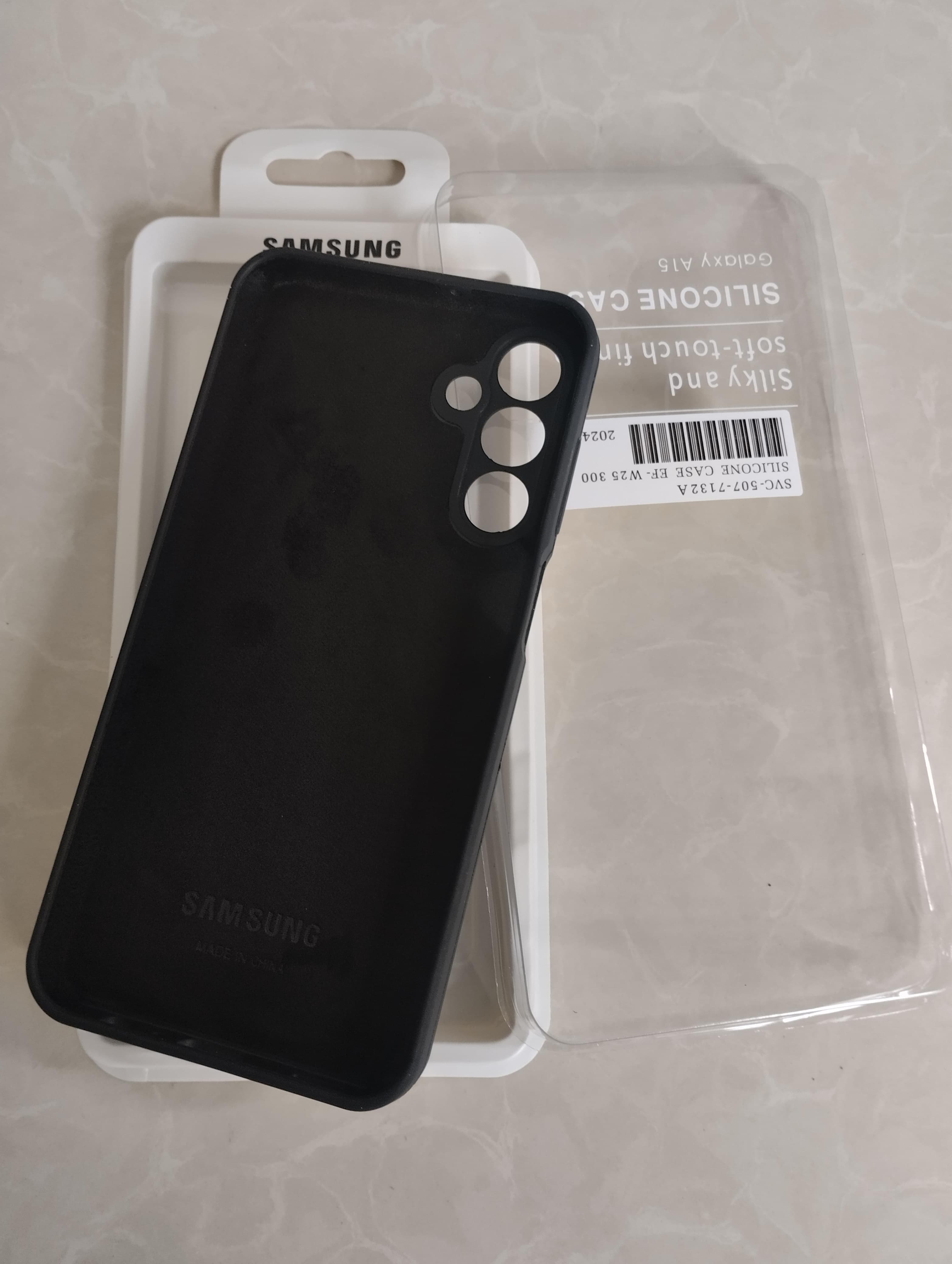 Samsung Galaxy A15 4G/5G Original Silicone Case/Cover, Liquid Silicone Phone Case Soft Anti-Scratch Microfiber Lining, Full Body Shockproof Slim Cover/Case