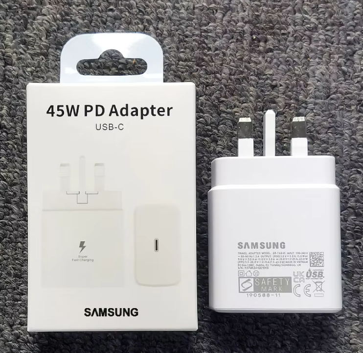 Galaxy Adapter/Charger Super Fast Charging 45W USB C Charger Type C Android/iPhone Charger for Galaxy A16, A06, S25,S24/S23/S22/S21/S20 Ultra A15,A14,A54,A13,A55,A54,A53,A52,A51,A25,A24,Google, iPhone