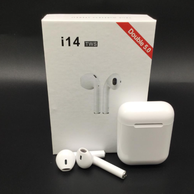 TWS Airpods Twins Bluetooth Earbuds Original I14 Airpods/Headphones/Earphones. Bluetooth V5.0 Earphone Touch Sensor True Stereo 10m Transmission Built in Mic Earbuds with Charging Case