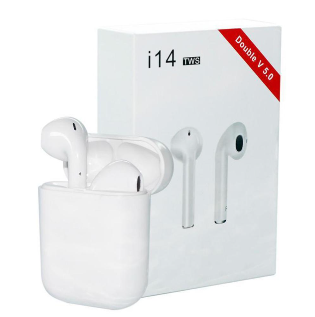 TWS Airpods Twins Bluetooth Earbuds Original I14 Airpods/Headphones/Earphones. Bluetooth V5.0 Earphone Touch Sensor True Stereo 10m Transmission Built in Mic Earbuds with Charging Case