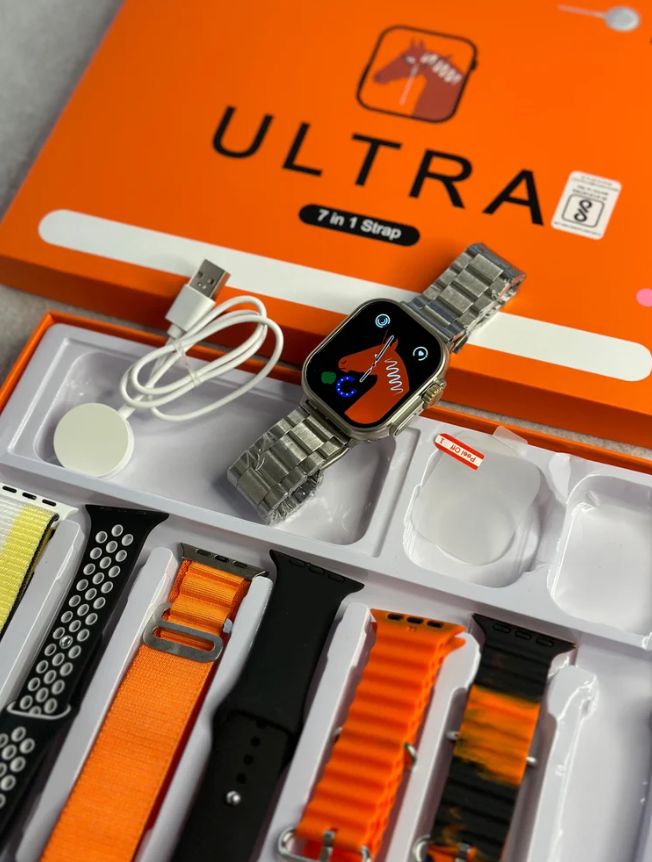 Smartwatch Latest Ultra 7 In 1 Watch Straps Smart Watch Wireless 7 Bracelet Watchband Connection Call Heart Rate Sleep Monitoring Android and iPhone compatible