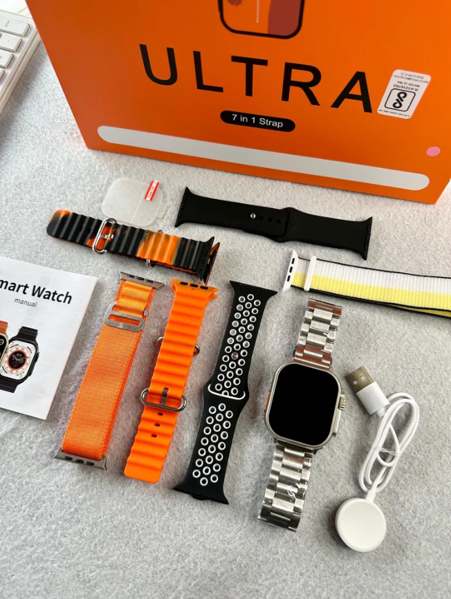 Smartwatch Latest Ultra 7 In 1 Watch Straps Smart Watch Wireless 7 Bracelet Watchband Connection Call Heart Rate Sleep Monitoring Android and iPhone compatible