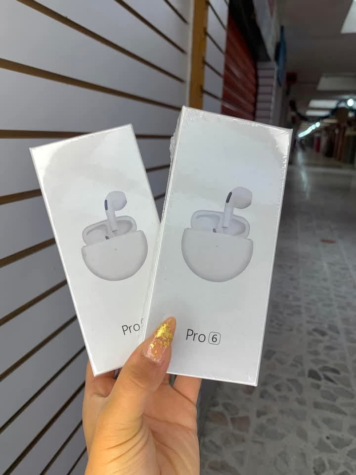 Air Pro 6 Airpods/Earbuds Wireless Headphones with Mic, Bluetooth Earphones Sport Running Headset for iPhone/Android Pro6 Earbuds