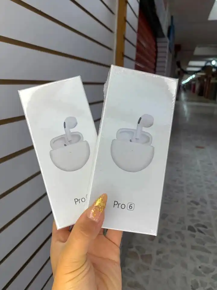 Air Pro 6 Airpods/Earbuds Wireless Headphones with Mic, Bluetooth Earphones Sport Running Headset for iPhone/Android Pro6 Earbuds