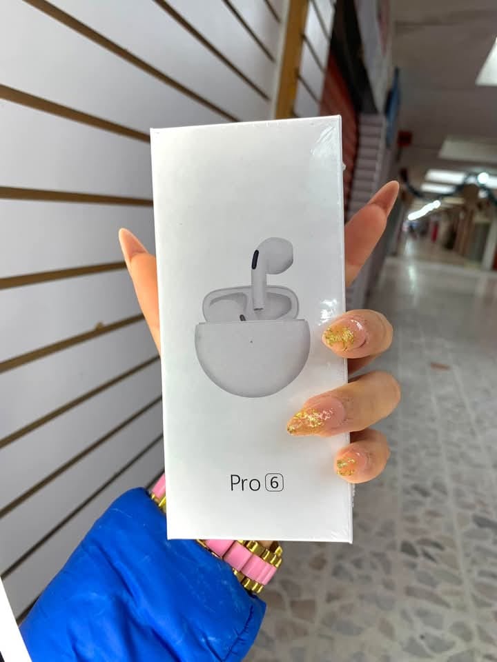 Air Pro 6 Airpods/Earbuds Wireless Headphones with Mic, Bluetooth Earphones Sport Running Headset for iPhone/Android Pro6 Earbuds
