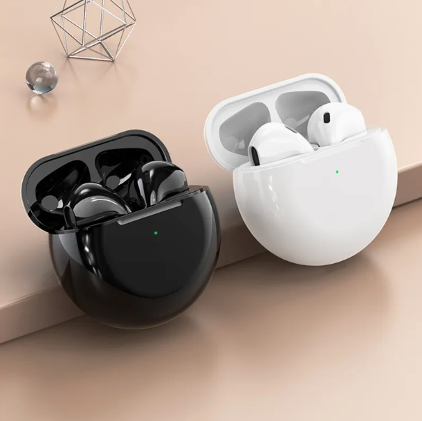 Air Pro 6 Airpods/Earbuds Wireless Headphones with Mic, Bluetooth Earphones Sport Running Headset for iPhone/Android Pro6 Earbuds