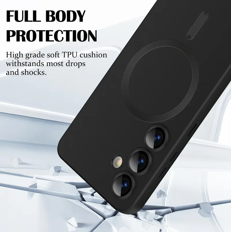 Galaxy A16 Cover Magsafe Phone Case for Samsung for Galaxy A16 4G/5G Soft Matte Magnetic Case with Camera Lens Protector