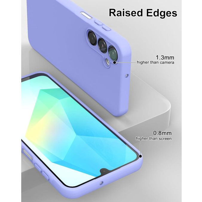 Samsung Galaxy A16 4G/5G Case/Cover Liquid/Original Silicone, Soft TPU Liquid Silicone Case, Shockproof Rubber Silicone Gel Shell-Clove Purple
