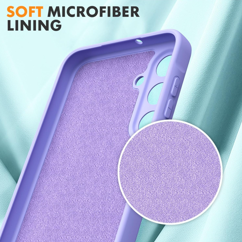 Samsung Galaxy A16 4G/5G Case/Cover Liquid/Original Silicone, Soft TPU Liquid Silicone Case, Shockproof Rubber Silicone Gel Shell-Clove Purple