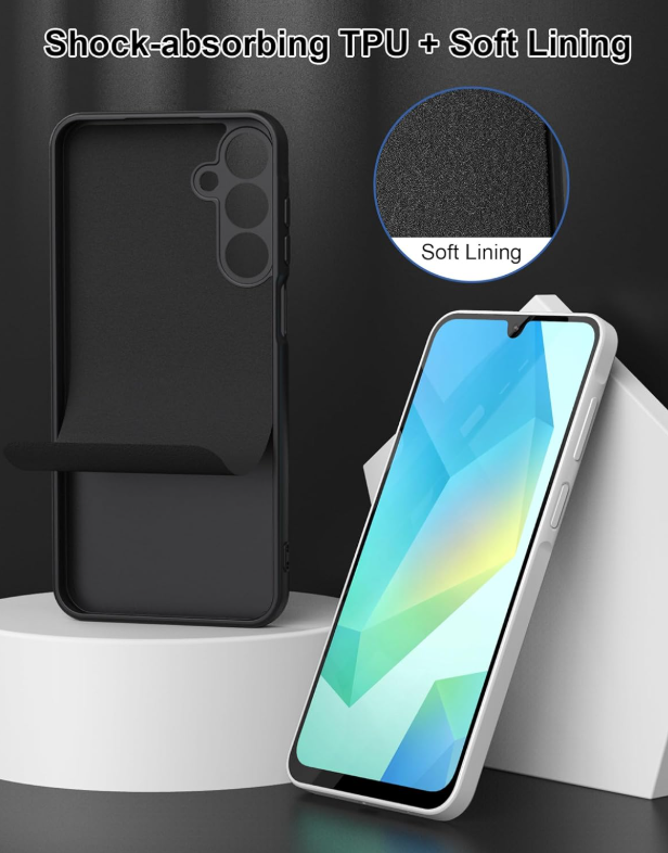 Samsung Galaxy A15 4G/5G Original Silicone Case/Cover, Liquid Silicone Phone Case Soft Anti-Scratch Microfiber Lining, Full Body Shockproof Slim Cover/Case