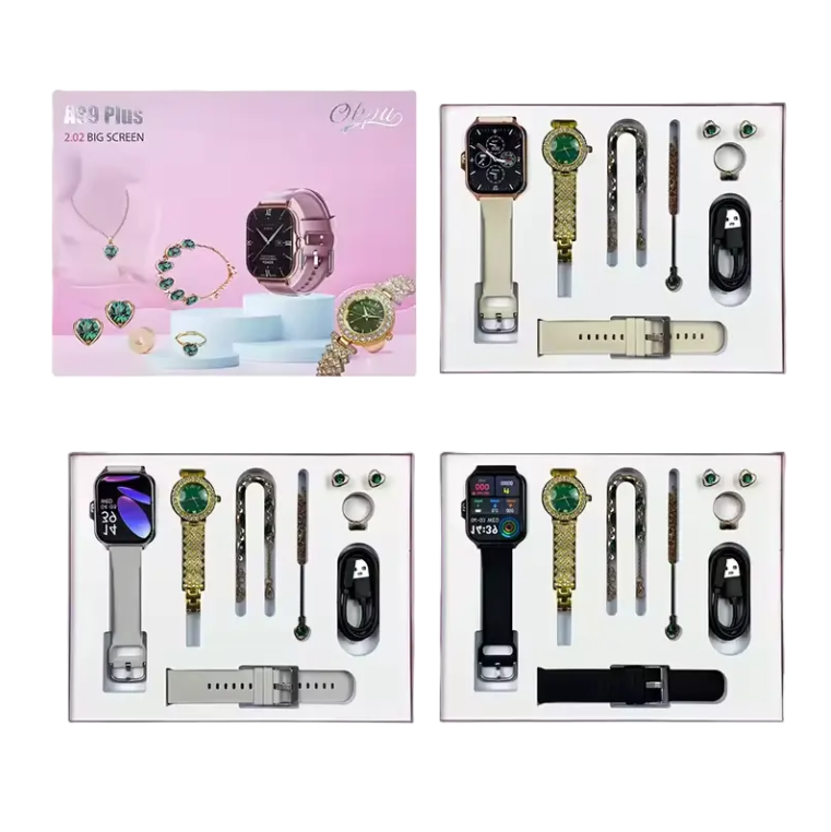 Smartwatch Luxury A89plus Smart watch for Ladies, Necklace, Earrings, Bracelet, Ring, Analog watch, Smartwatch
