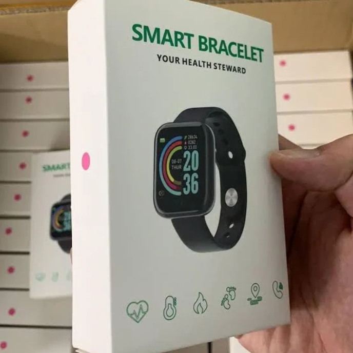 Smartwatch Smart Bracelet Touchscreen Bluetooth Smartwatch with Blood Pressure Tracking, Heart Rate Sensor and Basic Functionality for All Women and Men