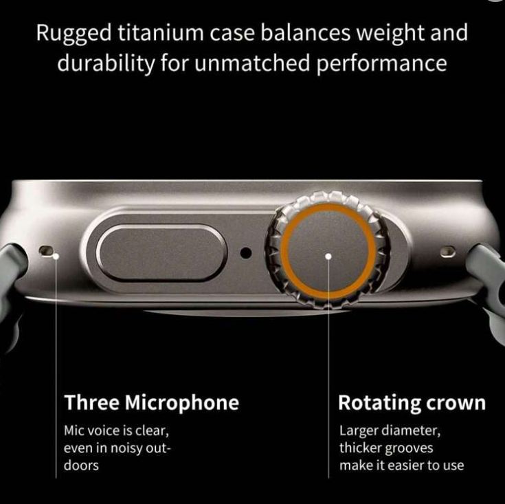 Smartwatch T900 Ultra Big Smart Watch, 2.09" HD Display, Bluetooth Calling, Heart Rate, Sports Mode, Sleep Monitoring, Running, Cycling