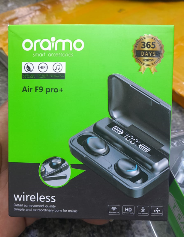 Air F9 Pro + Ear Buds Wireless Airpods, Bluetooth 5.3 Headphones In Ear, Bluetooth Earphones with Built-in Microphone, Wireless Ear Buds, Bluetooth Earbuds with Mic, Charging