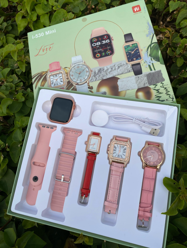 Smartwatch Luxury i-530 Mini Smart watch for Ladies, Necklace, Bracelet, Analog watch, Smartwatch