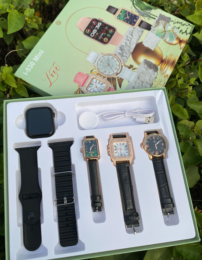 Smartwatch Luxury i-530 Mini Smart watch for Ladies, Necklace, Bracelet, Analog watch, Smartwatch