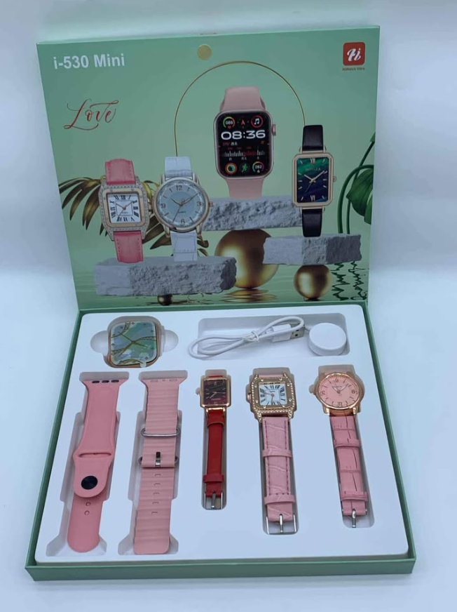 Smartwatch Luxury i-530 Mini Smart watch for Ladies, Necklace, Bracelet, Analog watch, Smartwatch