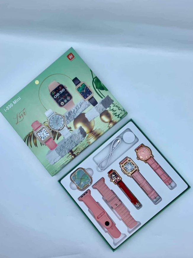 Smartwatch Luxury i-530 Mini Smart watch for Ladies, Necklace, Bracelet, Analog watch, Smartwatch