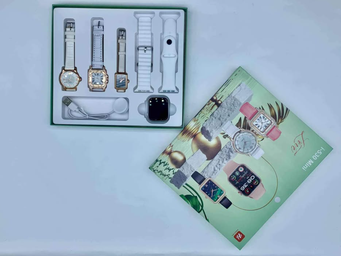 Smartwatch Luxury i-530 Mini Smart watch for Ladies, Necklace, Bracelet, Analog watch, Smartwatch