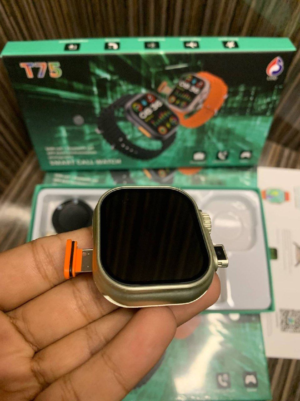 Smartwatch T75 Ultra 4G Smart Watch, Sim card support, Camera, 1 Strap With Remote notifier Weather 2.12 inch Display Heart rate blood oxygen ECG Smartwatch for men and women