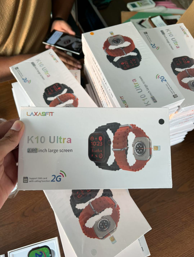 K10 Ultra Smart Watch With Sim Supported 2.1" Display, Wireless Charger And Bluetooth Connectivity Calling & Music, Fitness Tracker With 20 Different Sports Mode