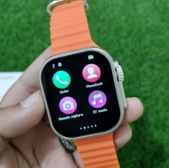 K10 Ultra Smart Watch With Sim Supported 2.1" Display, Wireless Charger And Bluetooth Connectivity Calling & Music, Fitness Tracker With 20 Different Sports Mode