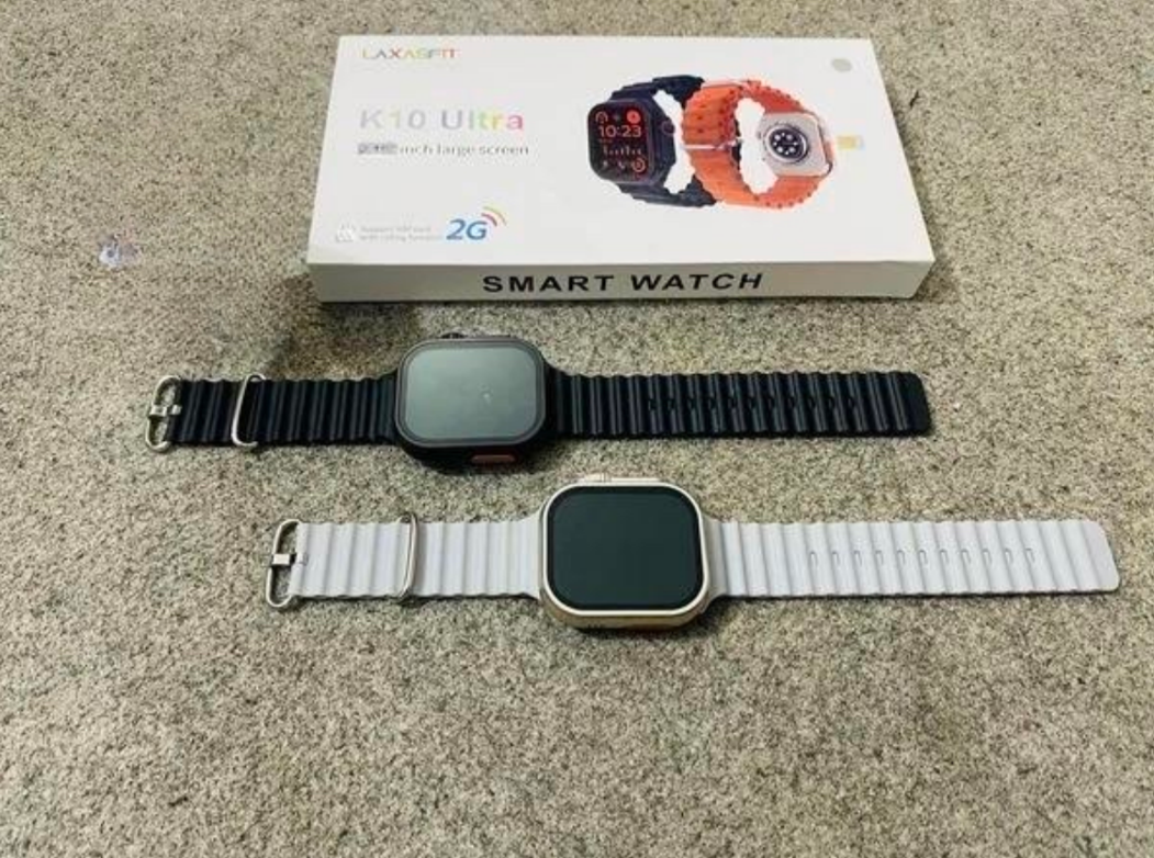 K10 Ultra Smart Watch With Sim Supported 2.1" Display, Wireless Charger And Bluetooth Connectivity Calling & Music, Fitness Tracker With 20 Different Sports Mode