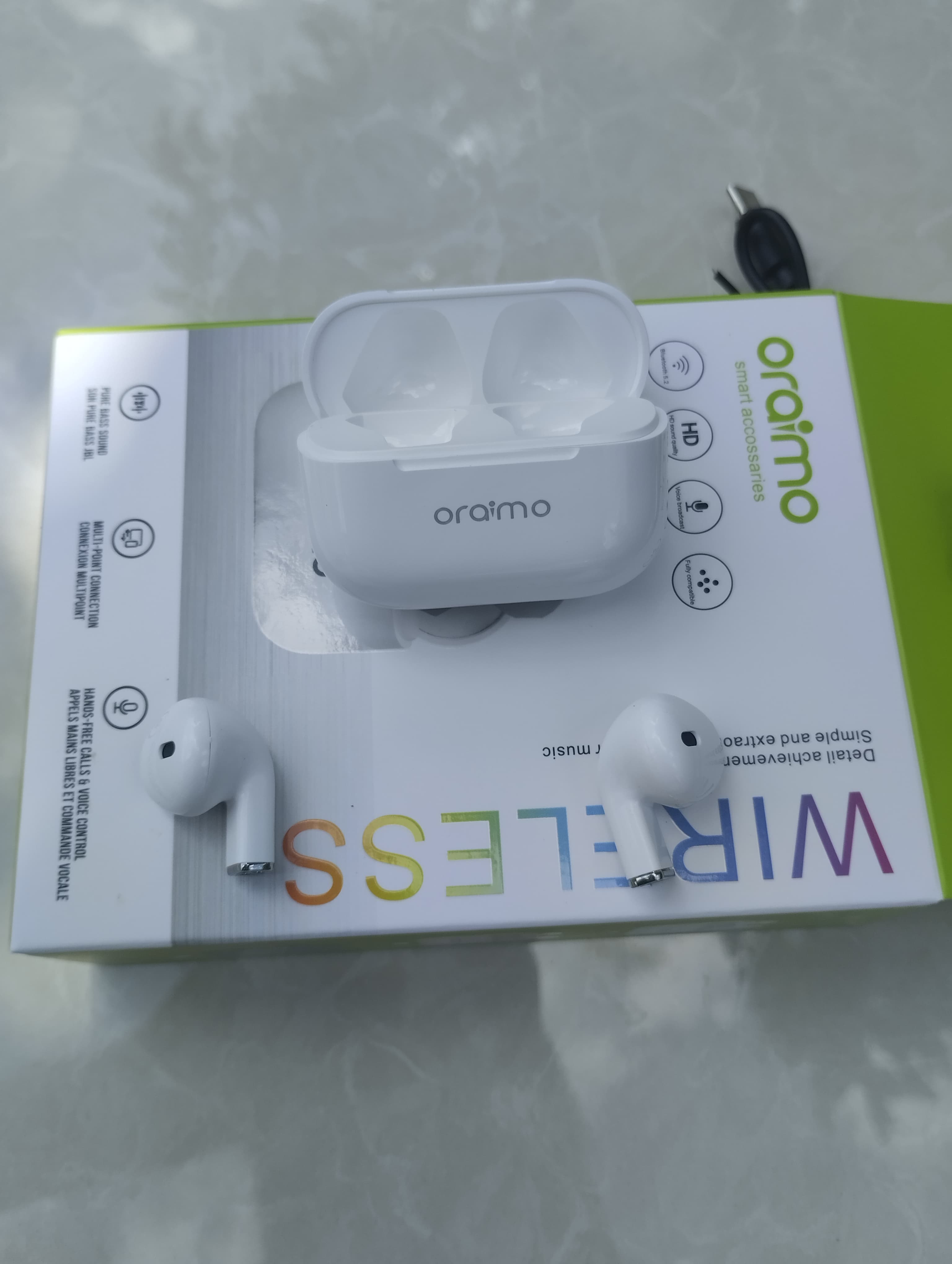Wireless Bluetooth Mini Pro 5s Earbuds Wireless Airpods, Bluetooth 5.3 Headphones In Ear, Bluetooth Earphones with Built-in Microphone, Wireless Ear Buds, Bluetooth Earbuds with Mic, Charging