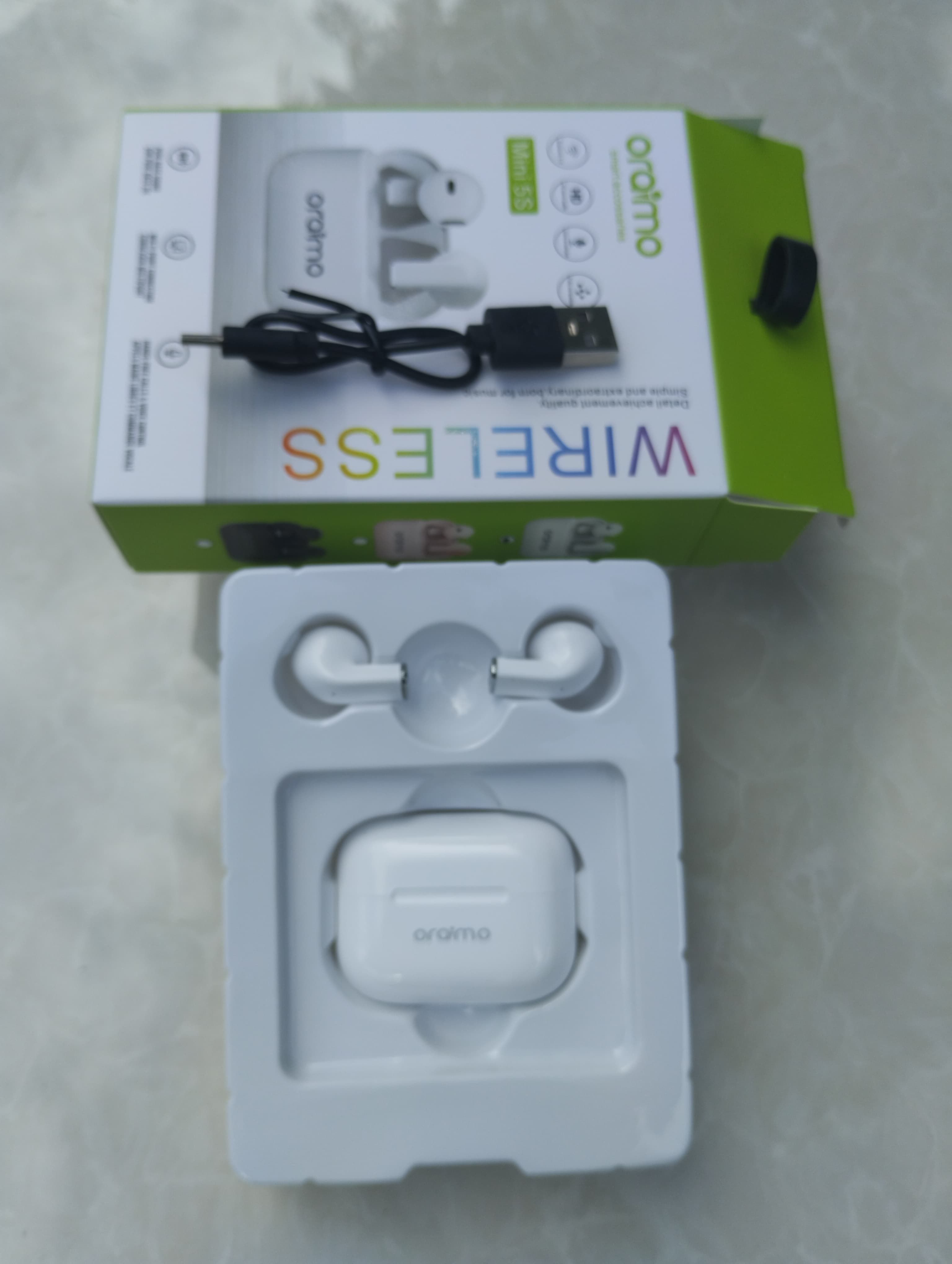 Wireless Bluetooth Mini Pro 5s Earbuds Wireless Airpods, Bluetooth 5.3 Headphones In Ear, Bluetooth Earphones with Built-in Microphone, Wireless Ear Buds, Bluetooth Earbuds with Mic, Charging