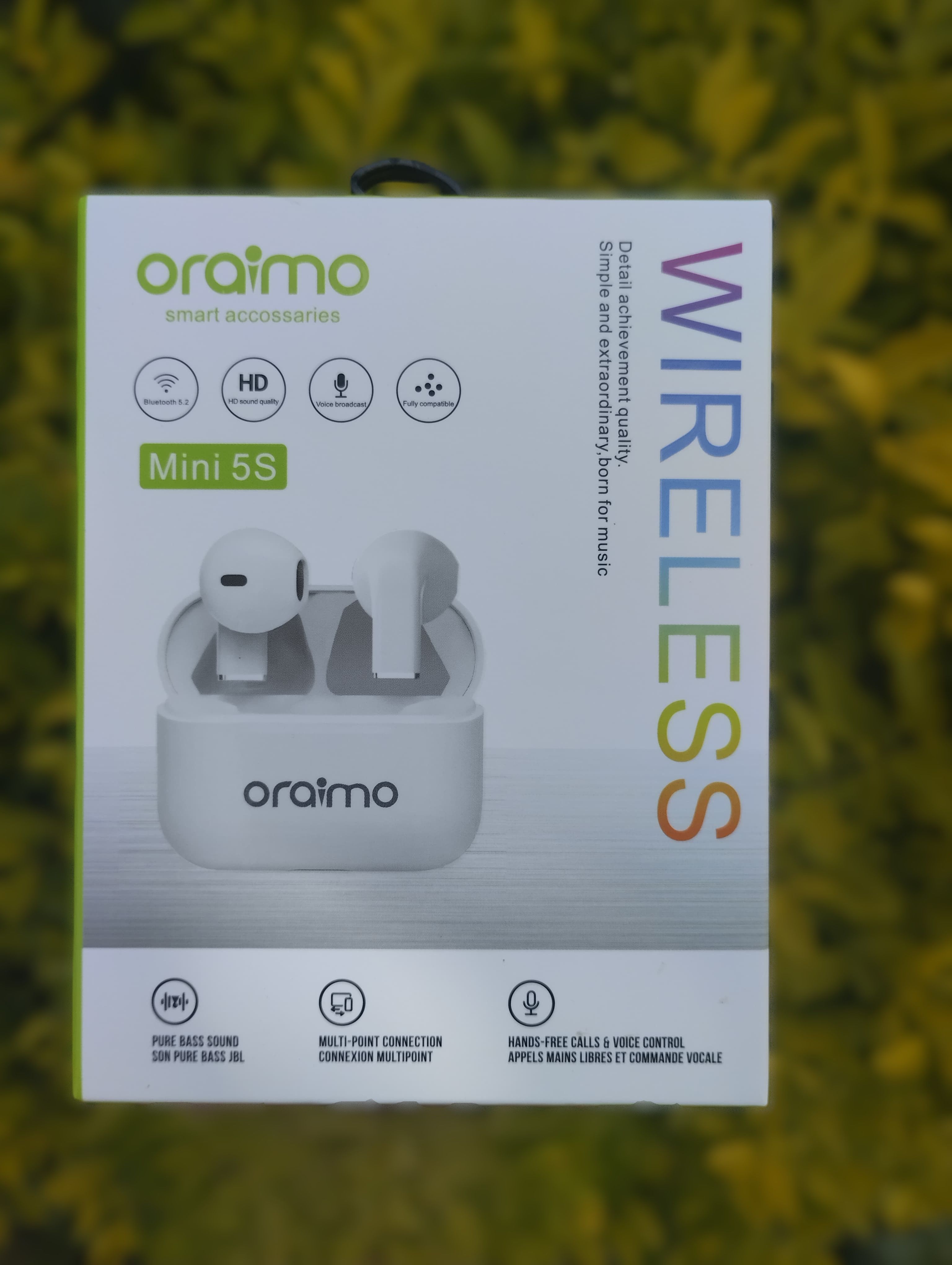 Wireless Bluetooth Mini Pro 5s Earbuds Wireless Airpods, Bluetooth 5.3 Headphones In Ear, Bluetooth Earphones with Built-in Microphone, Wireless Ear Buds, Bluetooth Earbuds with Mic, Charging