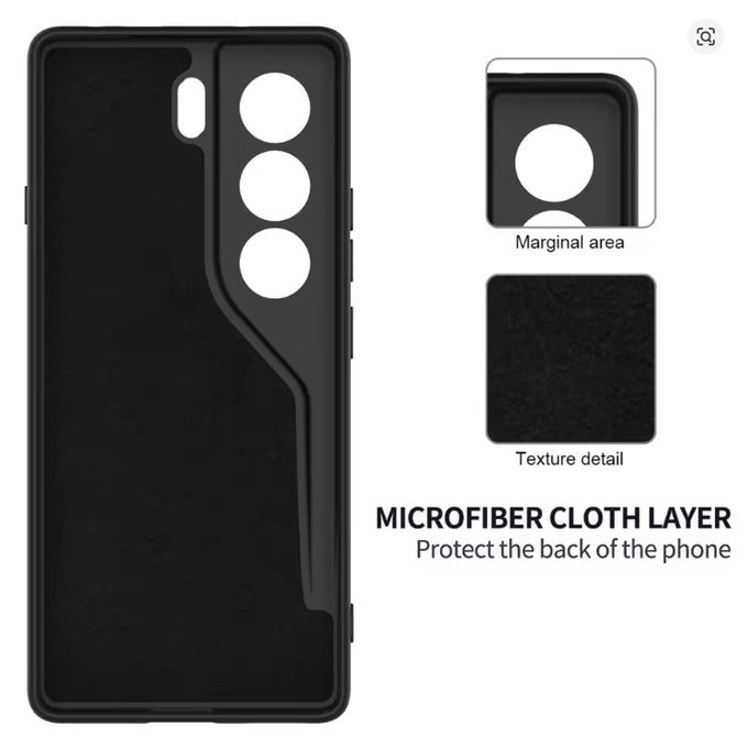 Camon 40 Pro Original Premium Silicone Black Heavy Duty Phone Case/ Back Cover