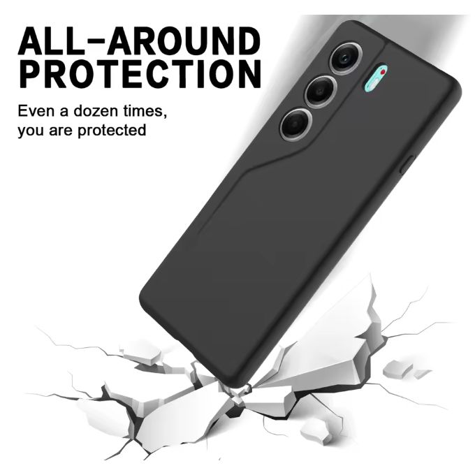 Camon 40 Pro Original Premium Silicone Black Heavy Duty Phone Case/ Back Cover