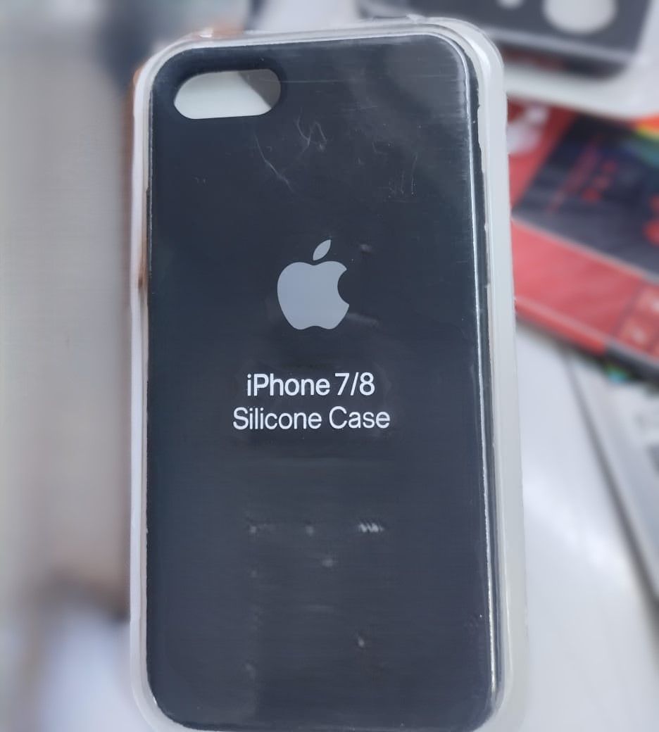 iPhone 7/8 Original Silicone Case/Cover, Liquid Silicone Phone Case Soft Anti-Scratch Microfiber Lining, Full Body Shockproof Slim Cover/Case